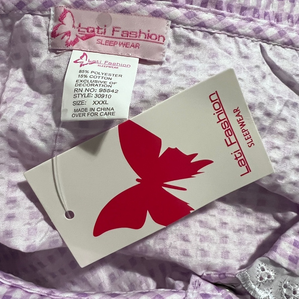 Cozy Purple Sleepwear Gown - Picture 3 of 4